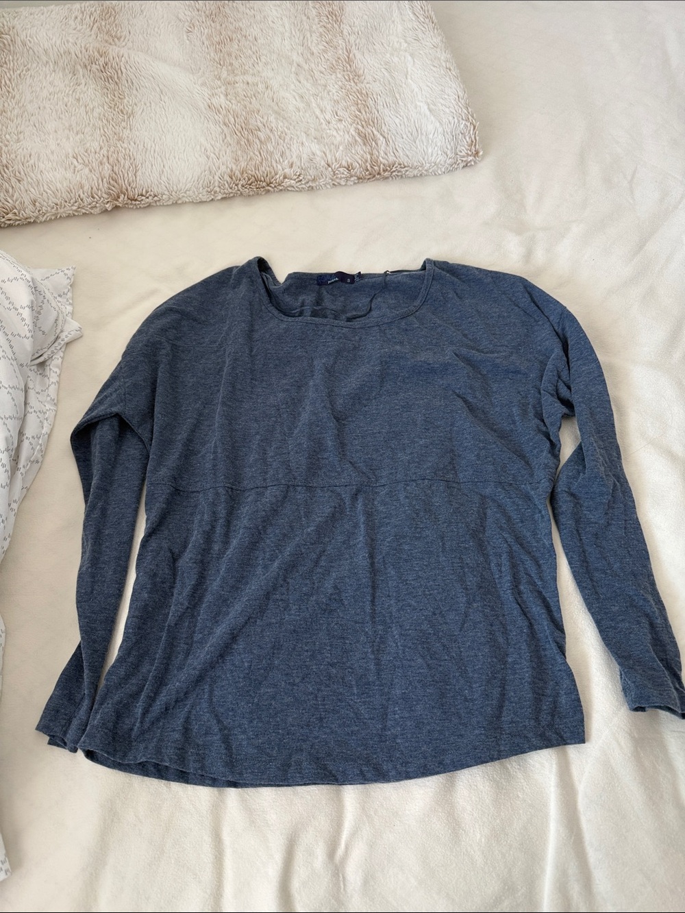 Prana Women's Long Sleeve Scoop Neck Top - Heather Navy